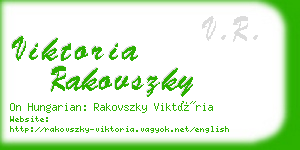 viktoria rakovszky business card